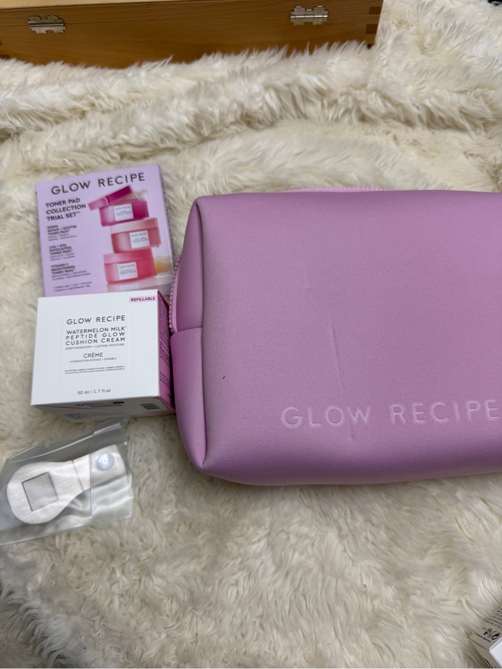 Glow Recipe Pink Cosmetic Bag & Skincare Set
